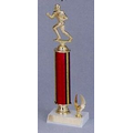 12" Red Holographic Trophy w/ Top Figure